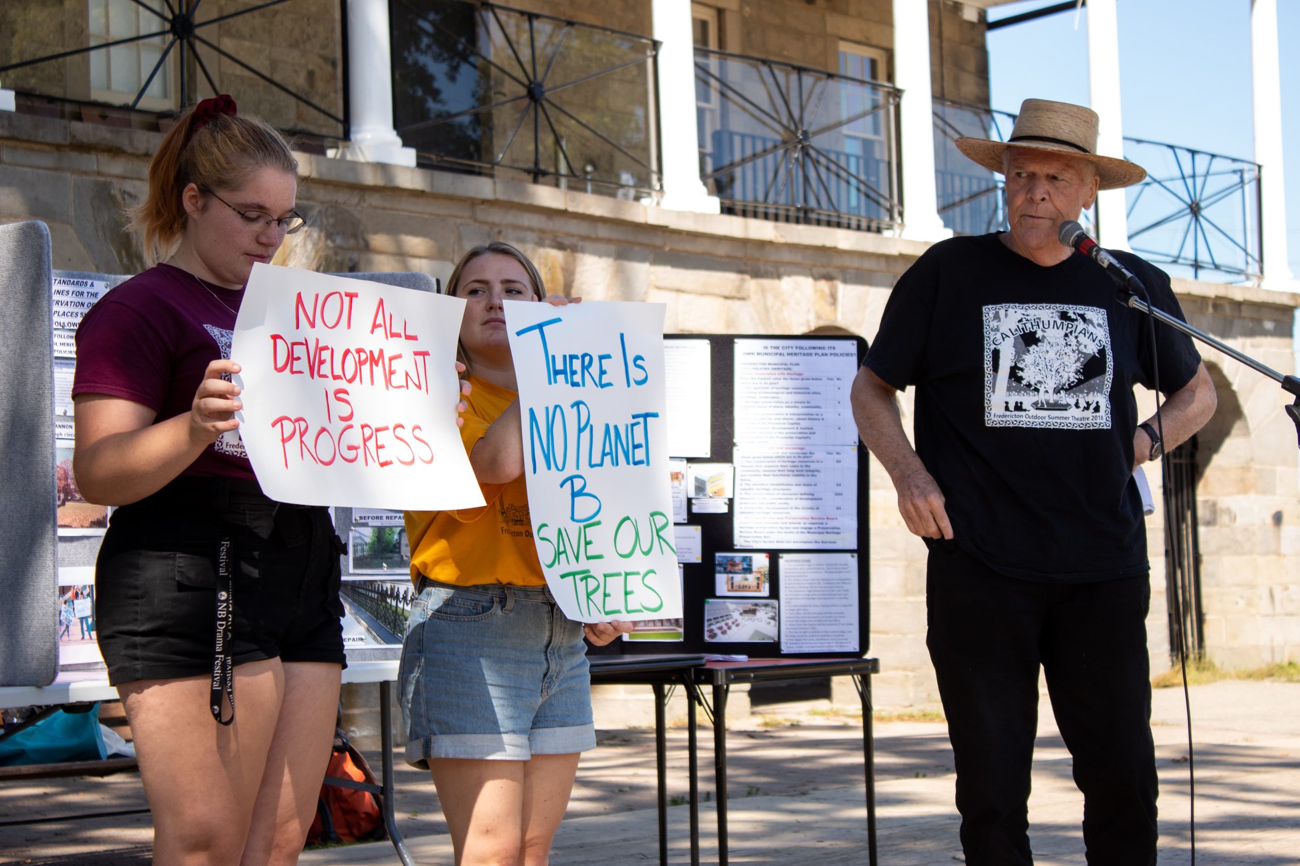 Historic trees removed from Officiers’ Square: “Paving stone paradise to put in a skating rink”