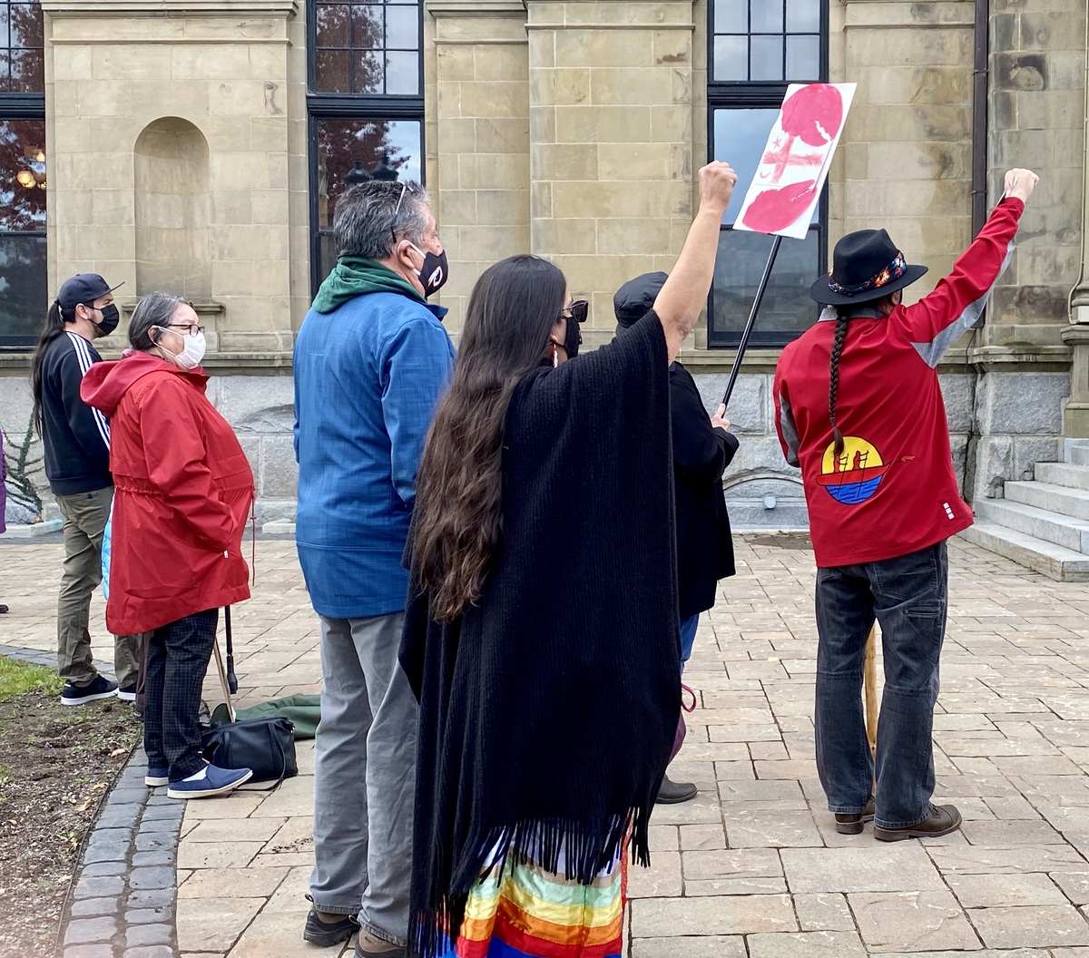 Fredericton Rally in support of the Mi’kmaq community