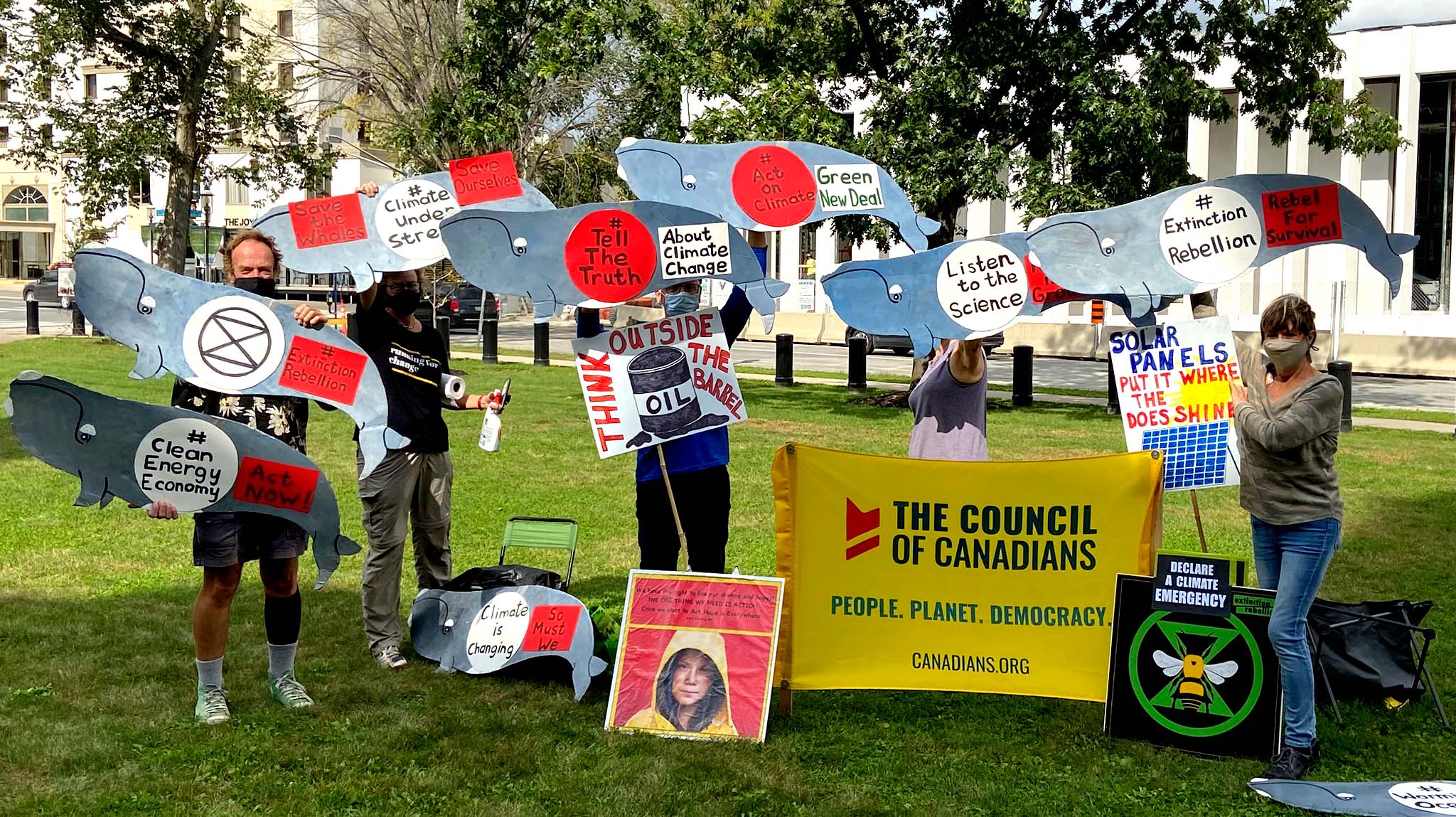 Fredericton Climate Rally A Whale of a Time