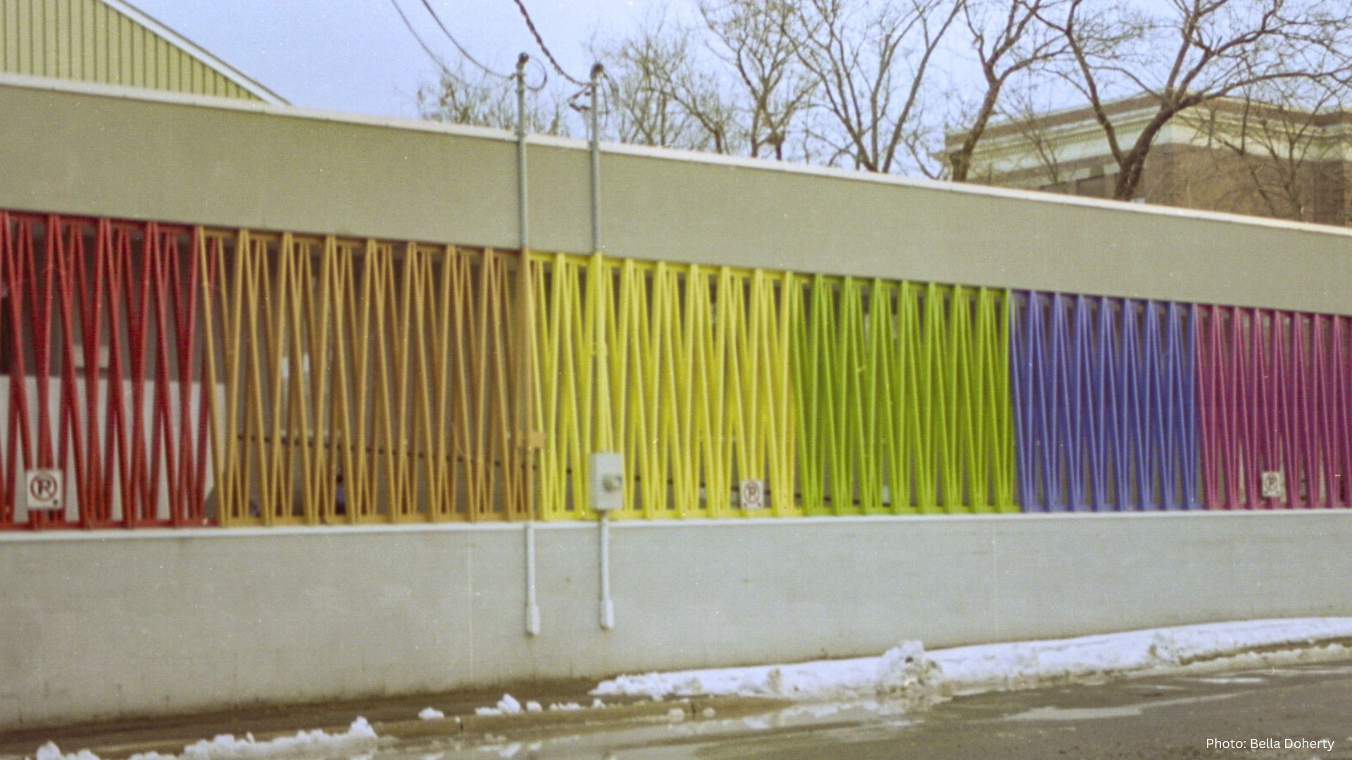 image of Clinic 554 with rainbow bars on the outside
