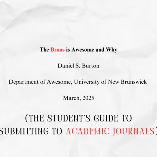 The Student’s Guide to Submitting to ACADEMIC JOURNALS