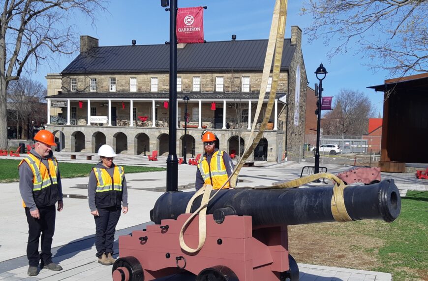 Fredericton’s Restored Cannons Returned to Officers’ Square