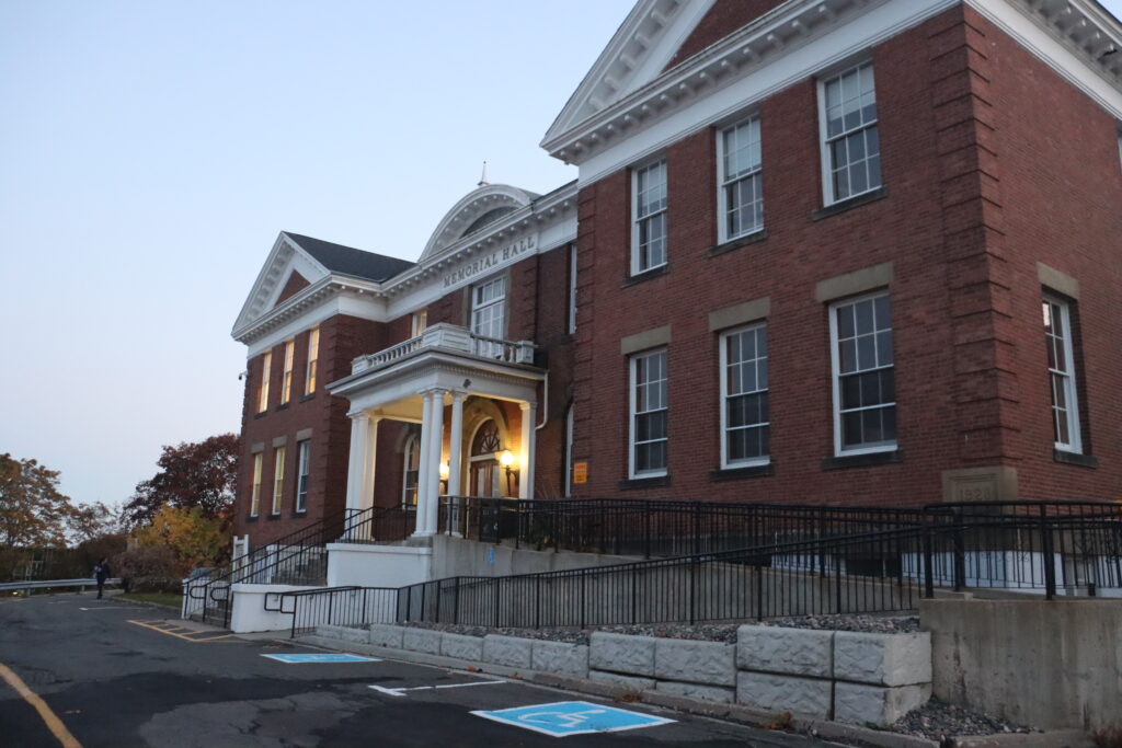 Front of Memorial Hall