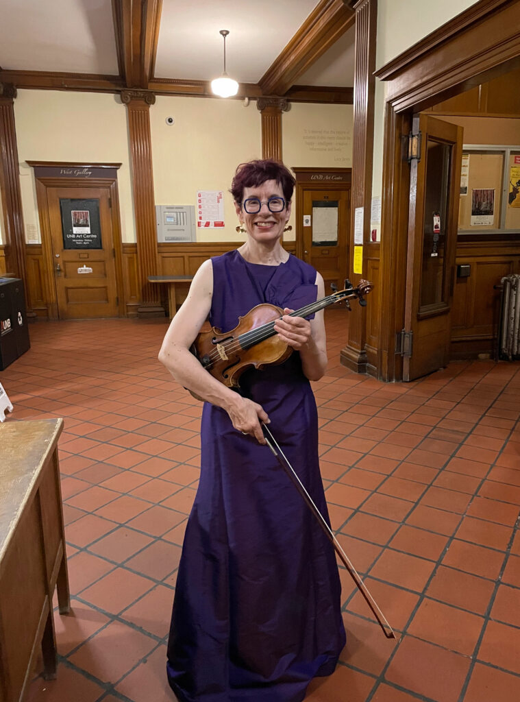 Nadia Francavilla with her violin