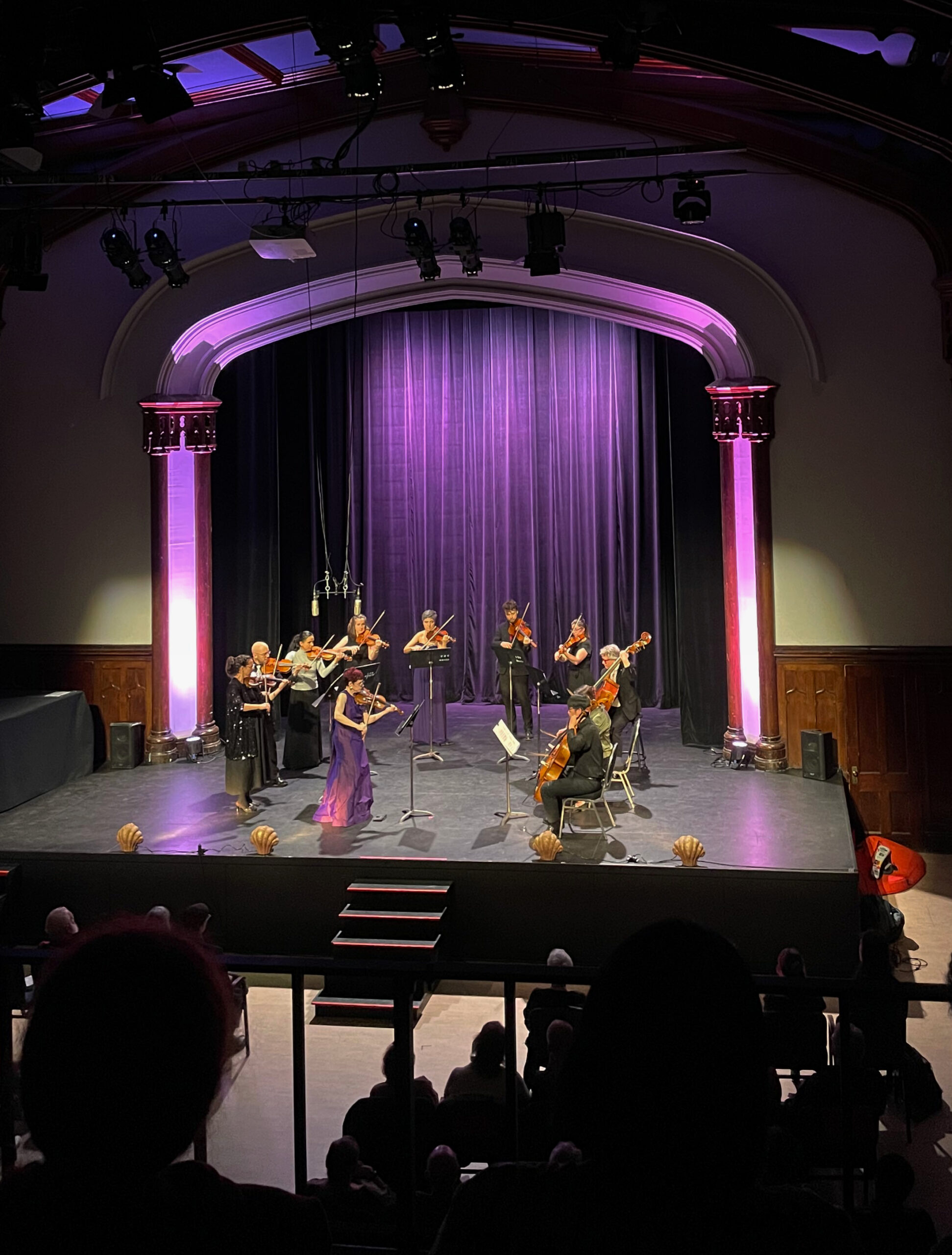 Nadia and the Sinfonia performing on stage
